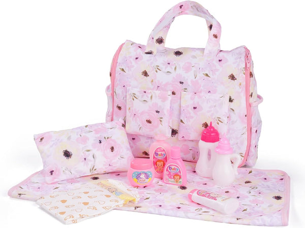 BABESIDE 10 Pcs Baby Doll Diaper Bag Set, Reborn Baby Doll Accessories