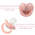 Cute Silicone Adult Pacifiers Pink: Big Shield Binky for Anxiety - Large Size Butterfly Shaped Paci with Handle Dragon