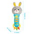 6 6 Bambiya Bunny Baby Teething Toy for Months and Up - Baby Teether, Rattle & Musical Toy with Lights, Fun Sound