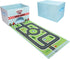 Livememory Toy Cars Garage Box, 2 in 1 Storage Box with Speed Roads for Car Toys, Sky Blue