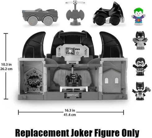 Replacement Joker Figure for Fisher-Price Little People DC Superfriends Deluxe Batcave Playset