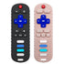 2Pack Teething Toys for Babies - Remote Control Shape Silicone Teether Toys, Baby Teethers for Toddlers Boys Girls