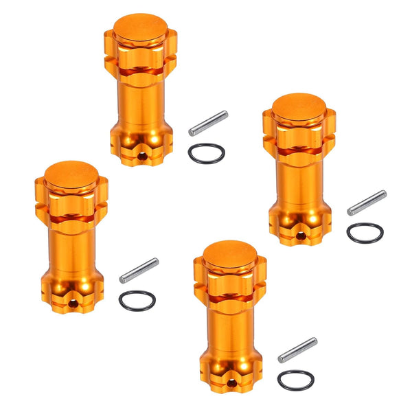 MECCANIXITY Wheel Hex Hub Adapter with Mount Cap Plug, 17mm to 30mm Thicken Extension for RC Car Truck Tires