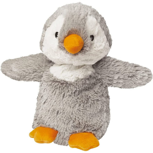 warmies Microwavable Stuffed Animals, Gray Penguin - Heated Stuffed Animal Plushie for