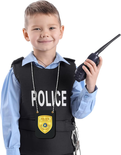 12 Pcs Pretend Play Police Badges for Kids - Officer Badge Detective Badge Cop Badge