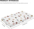 Winpema 28"x52" Cartoon Bears Print Fitted Crib Sheet Bears Baby Crib Sheet Fit Standard Crib and Toddler Mattress,Crib