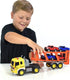 17 4 6 Playset Sunny Days Entertainment Maxx Action Vehicle Transport with Diecast Trucks Bright Lights and Car Sounds