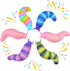 Cevioce Sensory Slug Fidget Toys, Mini Fidget Slug for Adults & Kids, 6Pcs Cute Autism Sensory Toys