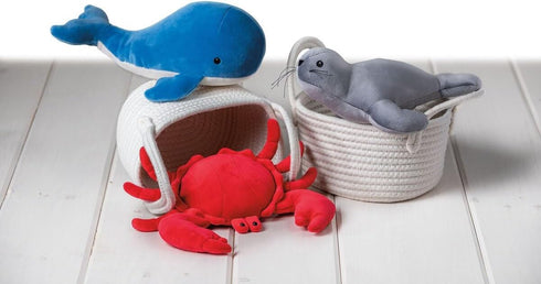 8-Inches, Mary Meyer Stuffed Animal Smootheez Pillow-Soft Toy, Blue Whale