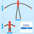 4 Pack Telescopic Robot Suction Cup Toy, Stress Relief Sensory Toys, Pop Tubes for Kids Gifts