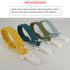 4 Pack (4 Pacifier Clip MOBU Silicone Pacifier Clips Holder for Baby Boy Girl Newborn Essentials One Piece Design