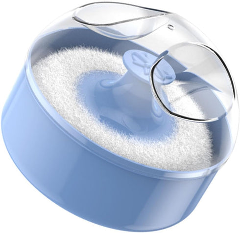 RAFGALDEX Baby Powder Puff and Container Gentle Wool Body Powder Puff with Empty Loose Dusting Powder Box Case