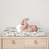 Woodland Animals Boho Leaves Changing Pad Cover, Soft Stretch Fitted Diaper Changing Mat Sheets for Boys Girls, 32" x