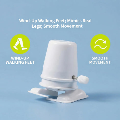 12 jarbins Pcs Wind Up Toy Base Mechanism Wind Up Robot Toy Clockwork Legged Robot Movement Mechanism DIY Crafts Toy