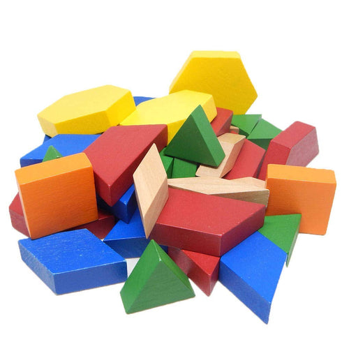 hand2mind Symmetry, (Set 250) Wood Pattern Blocks for Kids, Shapes for Kindergarten, Montessori Toys, Geometric Shapes