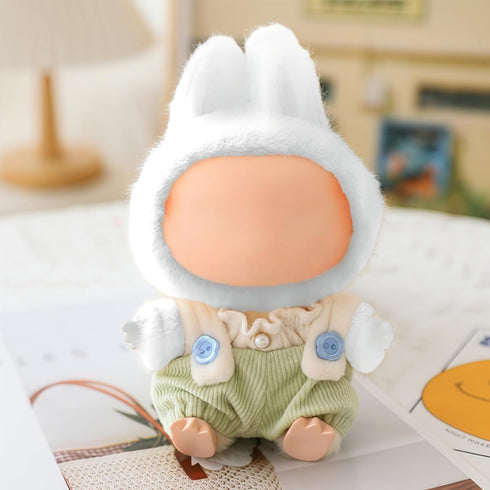 17cm Set 2 17cm Set Clothes for Lu bubu Dolls Accessories(No Doll), Cute Outfit Pieces Bib Pants for Doll Suit, Stylish