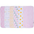 BaeBae Goods 21"x10" 6 Pack Burp Cloths for Baby Girl - Ultra Absorbent Burping Rags - Anti Shrink Unisex Burpy Clothes