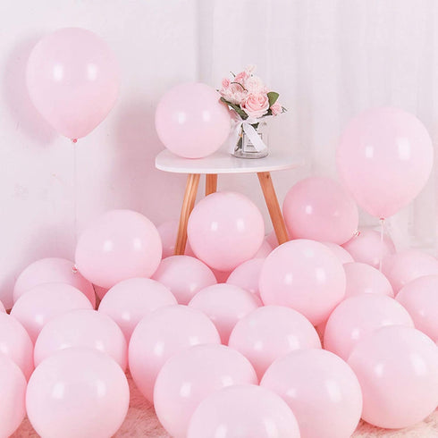 Pastel Pink Balloons, 12 Inch 50pcs Latex Party Balloons for Baby Shower and Birthday Celebrations