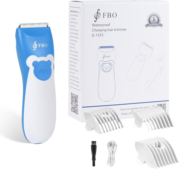 FBO Baby Hair Clipper, Professional Quiet Waterproof Painless Body Hair Trimmer, Multi-Purpose