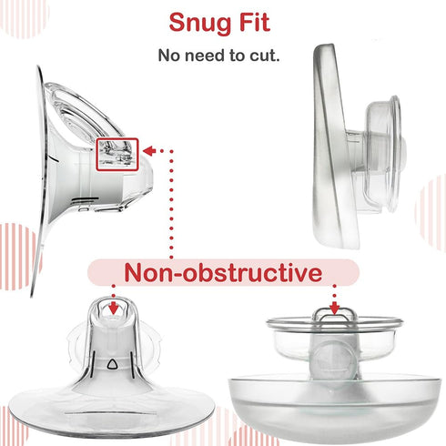 Nenesupply 15mm Flange Insert Compatible with Elvie, Medela, Momcozy, Spectra, Willow Flange, Reduces 24mm to 15mm