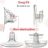 Nenesupply 15mm Flange Insert Compatible with Elvie, Medela, Momcozy, Spectra, Willow Flange, Reduces 24mm to 15mm