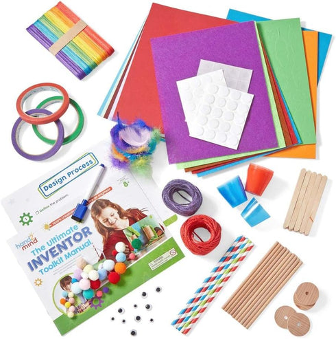 hand2mind Ultimate Inventor Toolkit, 10 Building Challenges for Ages 8 and Up, STEM Kits