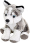 Wild Republic Pocketkins Eco Husky, Stuffed Animal, 5 Inches, Plush Toy, Made from Recycled Materials, Eco Friendly