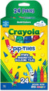 CreateOn Crayola Mini Magnetic PIP-Tiles, 24-Piece Building Set for Kids, Magnetic Toys for Ages 3+