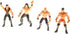 PowerTRC 32 Pcs Wrestling Toys Play Set | 12 Super Wrestlers, 2 Wrestle Rings, Realistic Accessories & Cake Topper Gift