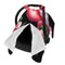 Zhbvncp Cute Flamingo with Flowers Baby Car Seat Cover & Breastfeeding Nursing Cover