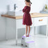 Stool,2 Victostar Toddler Step Kids Step Stool for Bathroom Sink,Baby Potty Stool with Anti-Slip Surface and Rubber