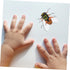 6pcs High Simulation Insect Bee Figures, Realistic Bee Educational Plaything, Cake Topper, Lawn Ornament