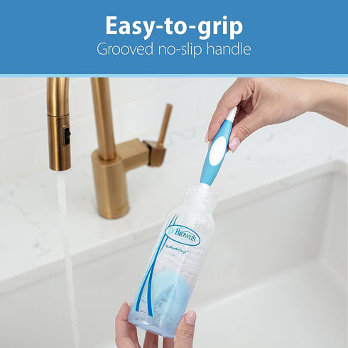 Pack Dr. Brown's Baby Bottle Drying Tower, Stand-Up Drying Rack with Baby Bottle Brush Soft Touch and Sponge Brush
