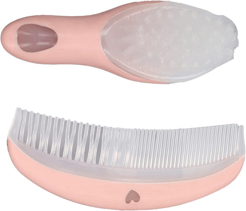 Generic Baby Hair Brush and Comb Set, Soft Round Tooth Design, Enhances Brain