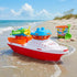 Toyland 17" 24 Floating Tugboat with Seaplane - Durable Water, Pool and Bathtub Toy for Kids Months Plus - Non-Toxic