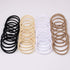 XIMA 40 Pack Nylon Headband, Newborn DIY Soft Elastic Hairbands for Baby Girls, Tan-40pcs