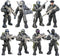 8 PCS Building Block Action Mini-Figures with Military Weapons Accessories, Army City Policeman SWAT Model Toys