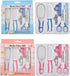 BOGEEL 6 Set (0-3 Pcs Baby Hair Daily Care Newborn Kids Grooming Brush and Manicure Daily Care Years+),Plastic
