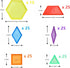 140 Pcs Translucent Pattern Blocks, Educational Light Table Manipulatives for Fun Geometric Shapes