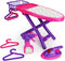 Boley Pretend Play Laundry Playset - 8-Piece Pink and Purple Toy Ironing Board Set with Realistic Lights & Sounds