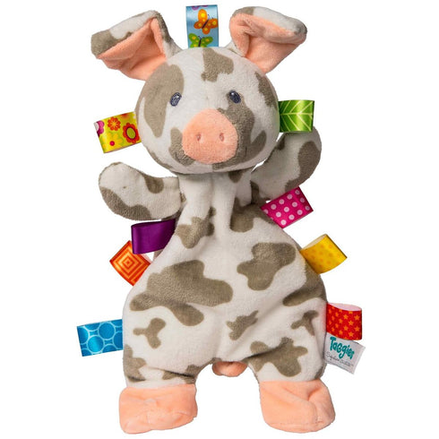 Taggies Patches Pig Lovey Soft Toy, 12 Inch (Pack of 1)