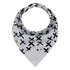 Pickle & Olive Reversible Baby Teething Bibs, Attached Heart Shaped Teether, Monochrome, Set of 2