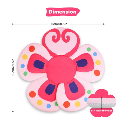 0-6 YooxArmor Baby Bath Pad for Infant Bathtub Sink, Non-Slip Flower Bathtub for Infants Months, Soft Baby Sink Bath