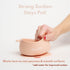 Silicone Baby Bowls with Lids, Toddler Food Storage Bowls Set (Beige)