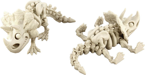 5PCS 3D 3D 3D PowerTRC Printed Dinosaur Skeletons, T-Rex Triceratops Stegosaurus Velociraptor Spinosaurus Fidget Toys