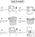 HBUYGF 330 4pack Diaper Pail Liner Refills Bags Compatible with Janibell Akord Series Adult Diaper System, Diaper
