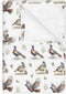 Watercolor Pheasant Leaves Baby Blankets for Boy Girl Hunting Pheasants Soft Flannel