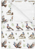 Watercolor Pheasant Leaves Baby Blankets for Boy Girl Hunting Pheasants Soft Flannel