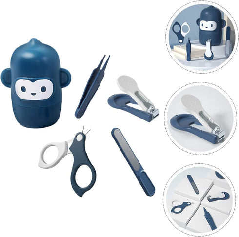 Trimmer Stainless Steel Baby Nail Clipper Kit Infants Nail Tweezers for Newborns
