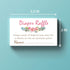Pink Flowers Diaper Raffle Tickets - 50 Baby Shower Game Cards for Invitation Inserts